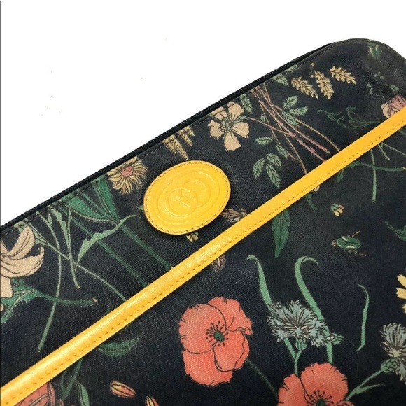 Gucci Black Floral Clutch - Picture 9 of 9